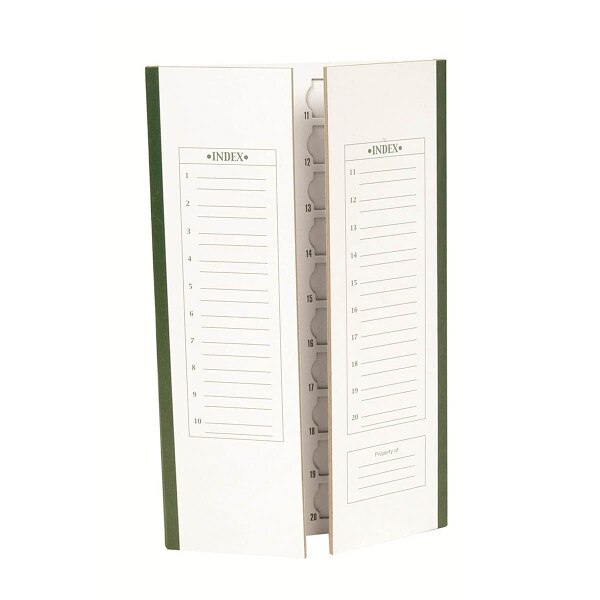 Cardboard Slide Folder, green